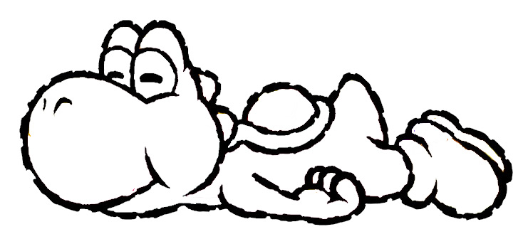Coloring pages of yoshi
